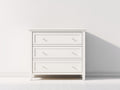 Comodino - legno - 86x43x78 cm - bianco - stile classico