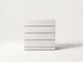 Comodino - legno - 84x43x88 cm - bianco - stile contemporaneo