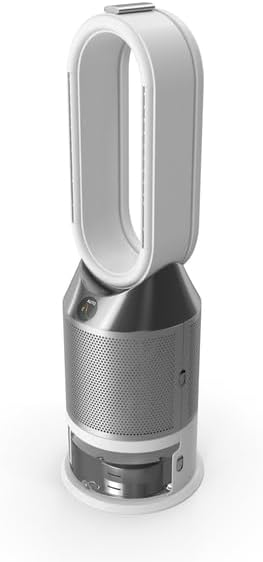 Dyson Pure Humidify PH01 - Purificatore d aria intelligente per ambienti interni - Alimentazione elettrica con cavo e peso 8.29 kg - Bianco e argento 30 x 30 x 80 cm
