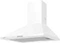 CATA OMEGA II 600 WH cappa aspirante decorativa - Larghezza 60 cm con 3 livelli di estrazione - Installazione a parete per ventilazione cucina - Bianca 50 x 50 x 28 cm peso 5 kg