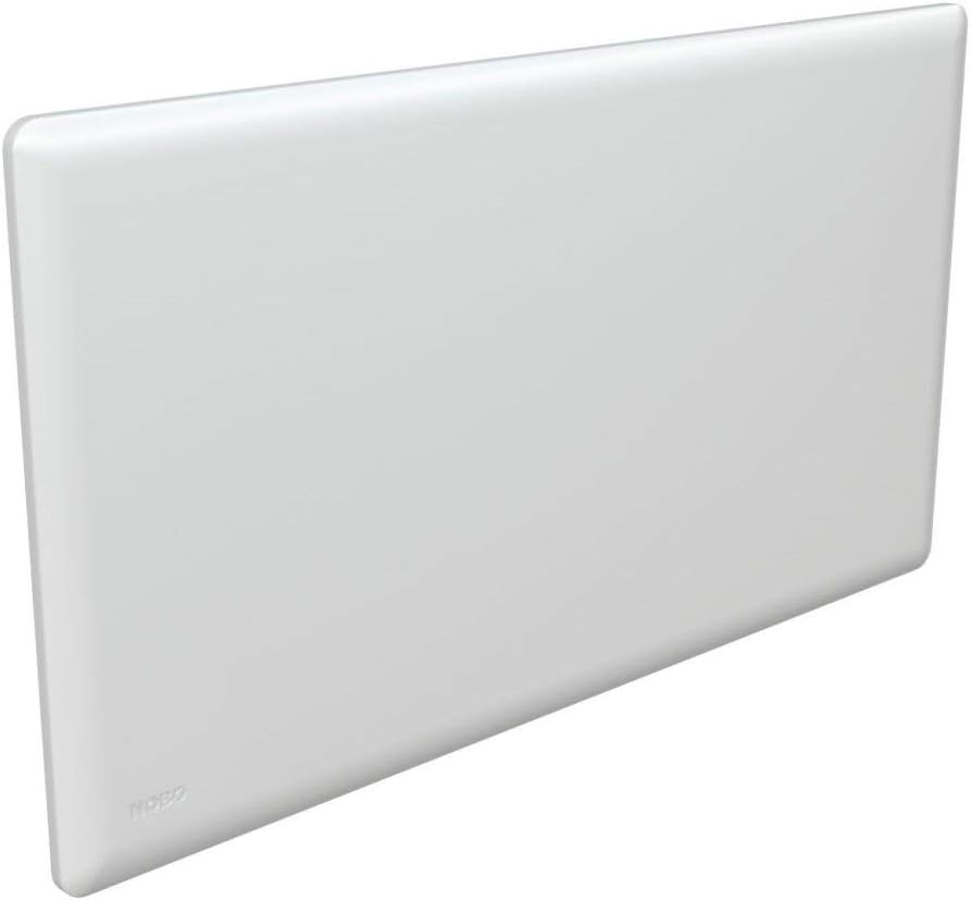 NOBO E82440005 - Radiatore elettrico a convezione naturale 500 W - Termostato NCU 2Te per interni - Bianco silenzioso e portatile