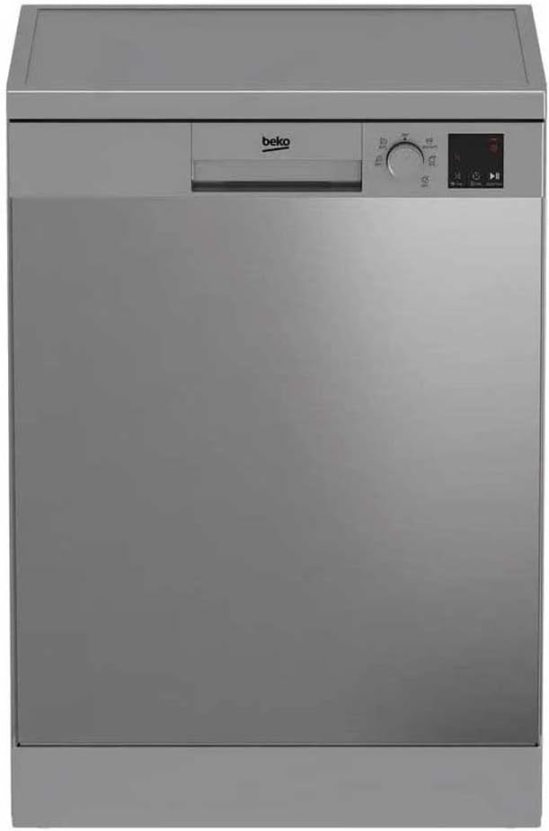 Beko DVN05320X lavastoviglie - Capacità 13 coperti con 5 programmi - Struttura in acciaio per lavaggio quotidiano - Grigia a libera installazione per cucina domestica