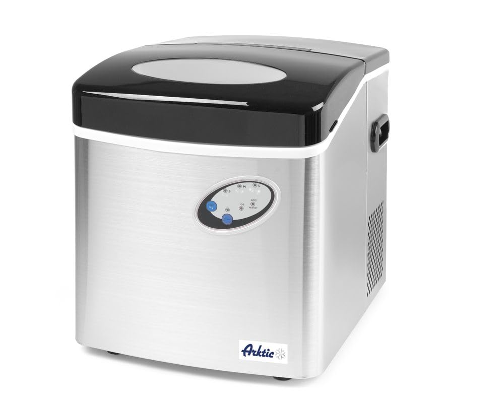 HENDI Kitchen Line 15 macchina per cubetti di ghiaccio - Serbatoio acqua 4,5 L - Potenza 160 W per uso professionale - Alimentazione 230 V