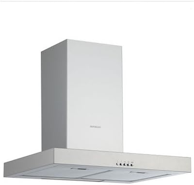 Silverline Cappa aspirante 90 cm - Flusso aria fino a 579 m3 h - Acciaio inox cromato con velocità variabile - Filtri lavabili in lavastoviglie per cucina