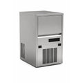 Macchina per ghiaccio commerciale 20 kg in 24 ore - Cubetti pieni con raffreddamento ad aria - Capacità raccolta 6 kg - 150 W 230 V 39 x 46 x 60 cm
