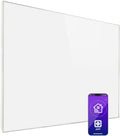 Klarstein stufa elettrica radiante 1200 W - Riscaldamento a basso consumo per interno - Controllo IoT WiFi tramite app - Bianca per montaggio a parete