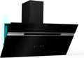 Klarstein Alina 60 Cappa aspirante 60 cm - Classe A con flusso aria 594 m3 h - Touchscreen e 3 livelli di potenza - Nera con LED ricircolo e canalizzazione 63 dB