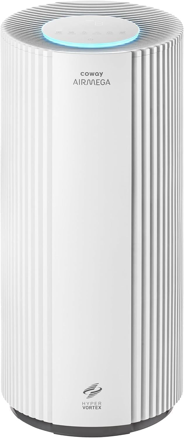 COWAY AIRMEGA 450 purificatore aria - CADR 734 m3 ora per grandi ambienti - Filtro HEPA con display AQI PM1 PM2.5 PM10 - Modalita Eco colore bianco