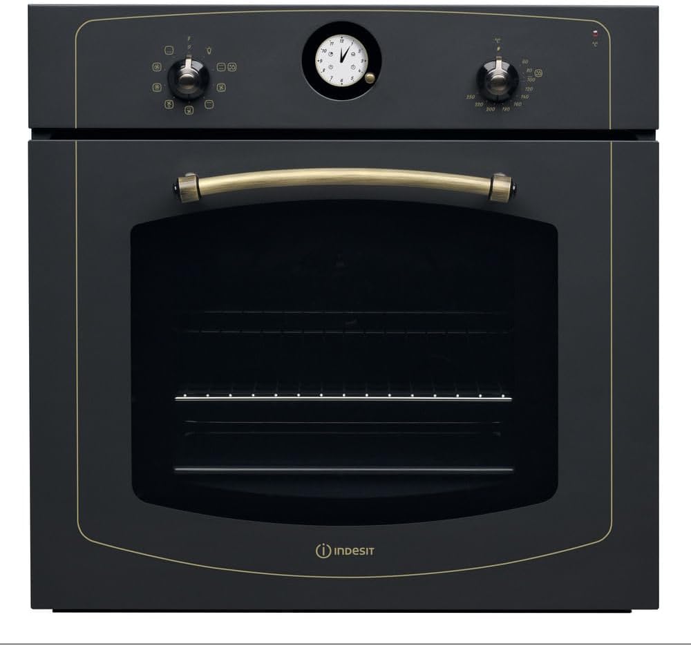 Indesit IFVR 800 H AN Forno da incasso 65 L - Classe A ventilato con 8 programmi - Pizza Grill Gratin e funzione autopulente - Antracite 59,5 x 59,5 x 56,4 cm