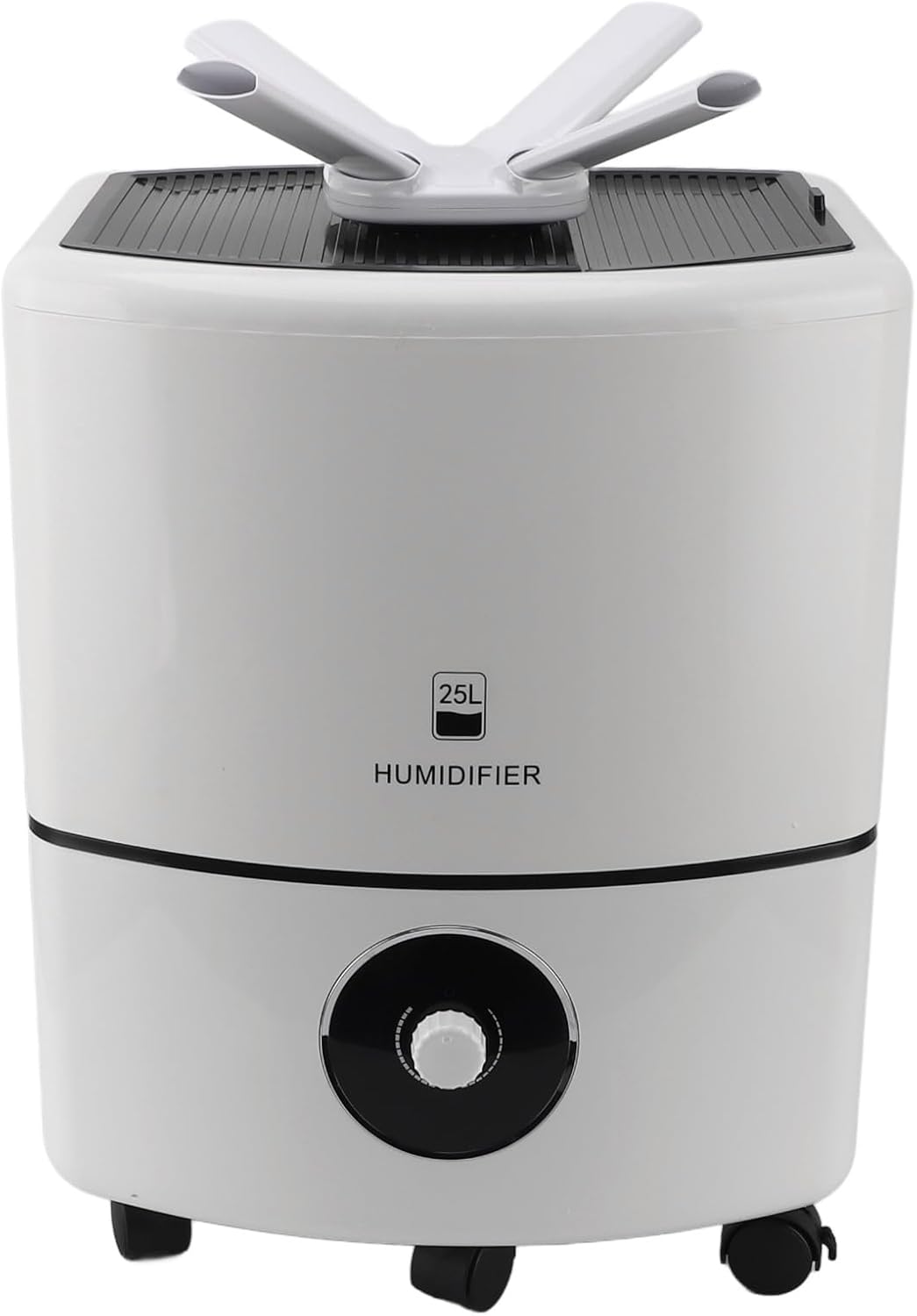 Umidificatore commerciale 25 L - Portata fino a 3000 ml ora per grandi ambienti - Ugello flessibile per diffusione nebbia - Potenza 160 W 52 x 44 x 40 cm