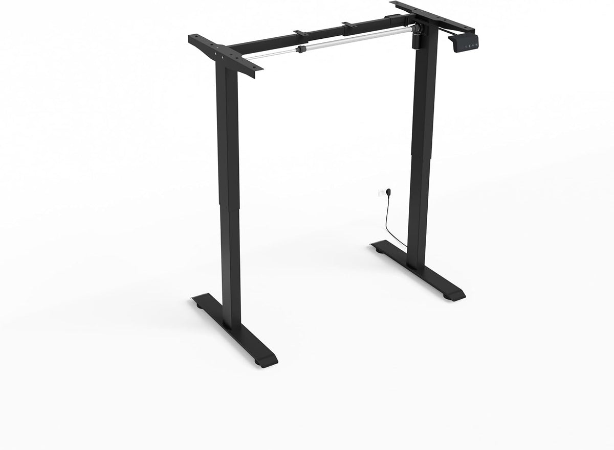 Homlando RXD1 telaio scrivania elettrica 2 motori - Regolabile in altezza e larghezza - Lega di acciaio 120 x 60 x 120 cm - Nero per studio e lavoro