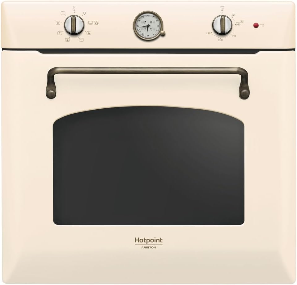 Hotpoint FIT 804 H OW HA Forno elettrico da incasso 60 cm - Cottura a convezione - Finitura Jasmine per cucina - Struttura integrata per preparazioni domestiche