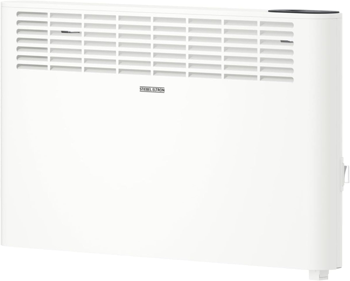 STIEBEL ELTRON CNS 2000 Plus LCD convettore elettrico 2 kW - Riscaldamento fino a circa 25 m2 - Display LCD e timer settimanale - Bianco da parete
