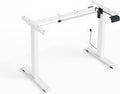 Homlando RXD1 telaio scrivania elettrica 2 motori - Regolabile in altezza e larghezza - Lega di acciaio 120 x 60 x 120 cm - Bianco per studio e lavoro