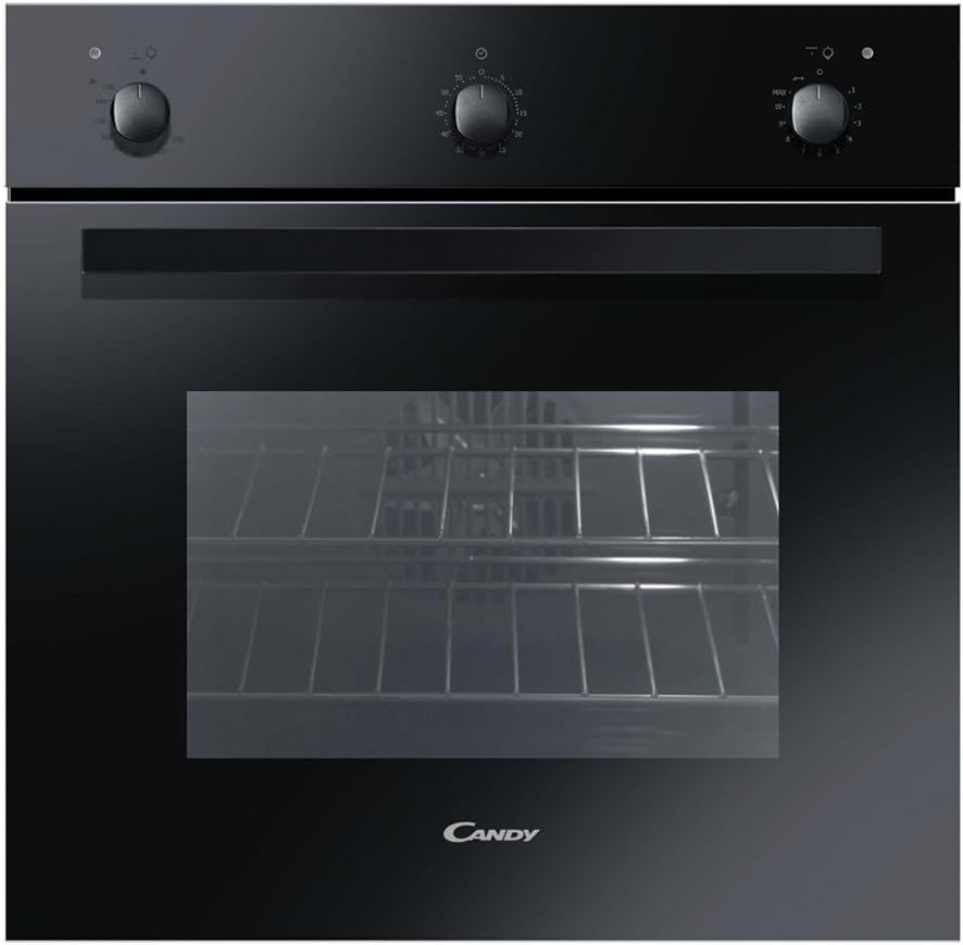 Candy FLG202 1N forno a gas 54 L - Alimentazione a gas naturale - Struttura per cottura domestica - Nero 595 x 596 x 524 mm