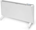 Radialight Sirio - Radiatore elettrico a convezione naturale 1500 W - Controllo digitale programmabile di temperatura e consumi - Bianco portatile con protezione IP24