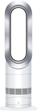 Dyson Hot and Cool AM09 termoventilatore 2 in 1 - Riscaldamento e ventilazione Jet Focus - Flusso aria direzionabile - Bianco argento 24 x 24 x 76 cm