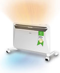 Ballu Rapid - Convettore elettrico 2200 W per interni - Tecnologia Inverter con WiFi e programma settimanale - Bianco con display digitale e formato a piedistallo