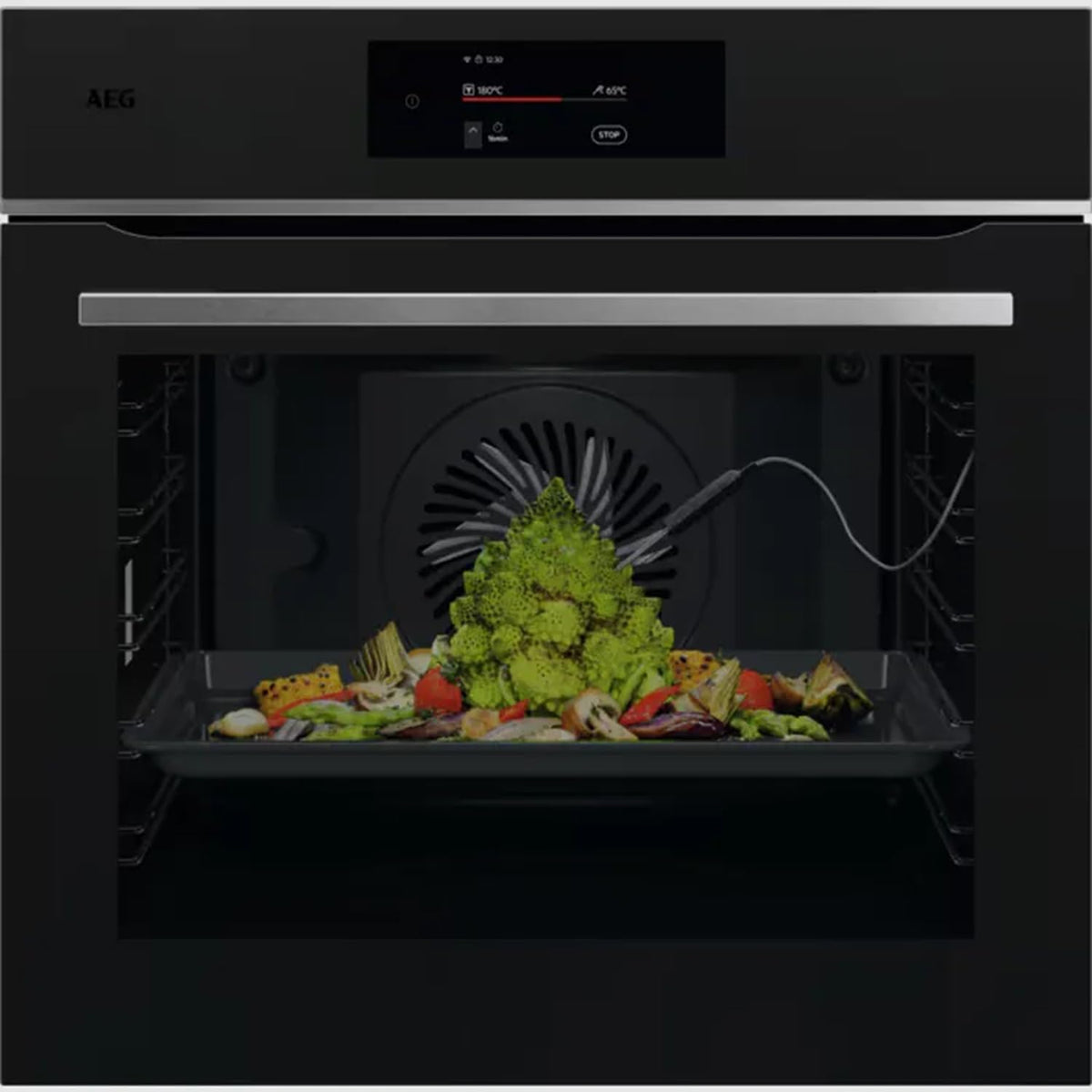 TE8PB731AT - Forno elettrico da incasso 71 L Classe A plus - Cottura a convezione con Grill - Finitura nera per cucina domestica
