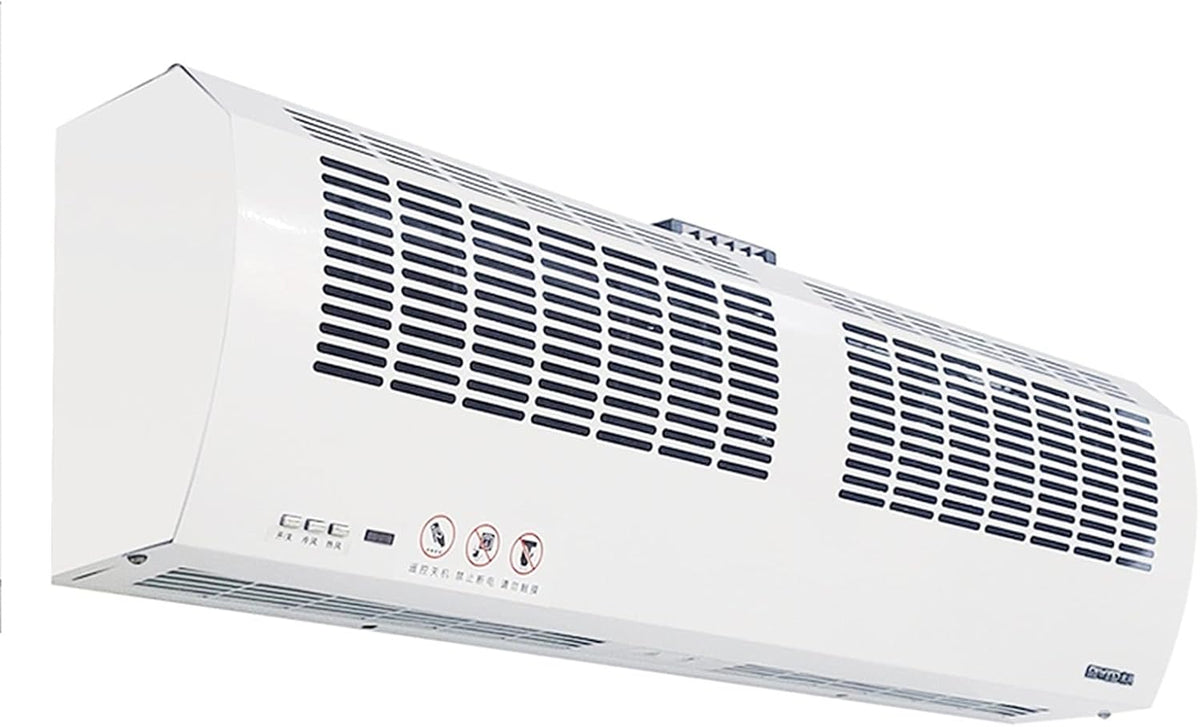 Electric Hot With Heater - Barriera d aria riscaldante elettrica 3 kW - Telecomando e grande volume d aria calda o fredda - Cortina d aria silenziosa per ingressi interni