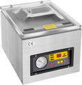 DZ 260C Macchina sottovuoto per alimenti - Sigillatrice industriale da tavolo 120 W - Formato operativo 26 cm con corpo in metallo - Argento 41 x 31 x 29 cm peso 23 kg