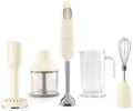 SMEG HBF02CREU Frullatore a immersione - Funzione Turbo per lavorazioni più intense - Capacità 1,4 L con struttura compatta - Crema per salse creme frullati e cucina quotidiana