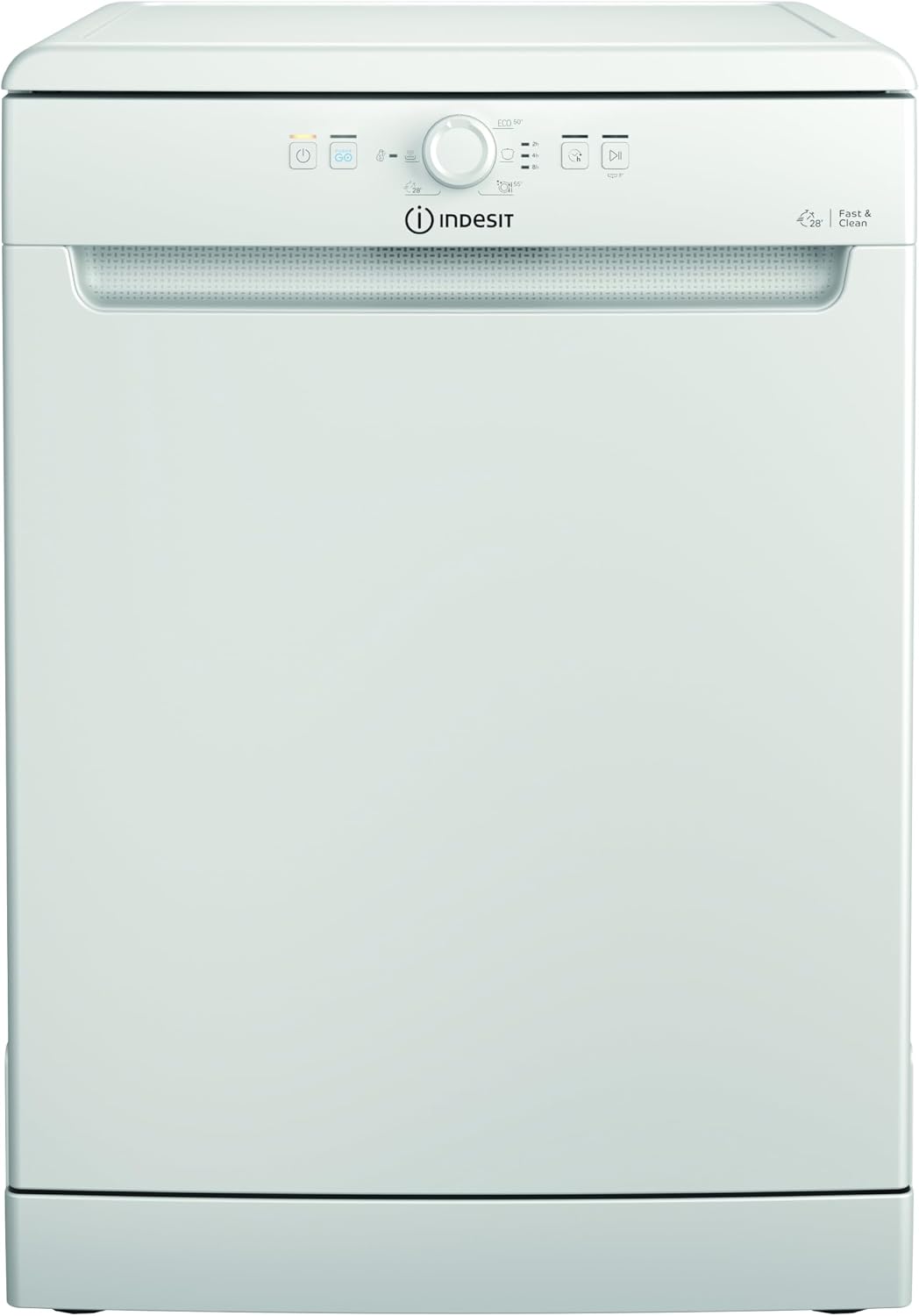 Indesit IN2FD14BNP80W lavastoviglie - 14 coperti a libera installazione con struttura in acciaio - Filtro rimovibile e controllo a manopola - Bianca 60 x 59 x 85 cm 44 dB