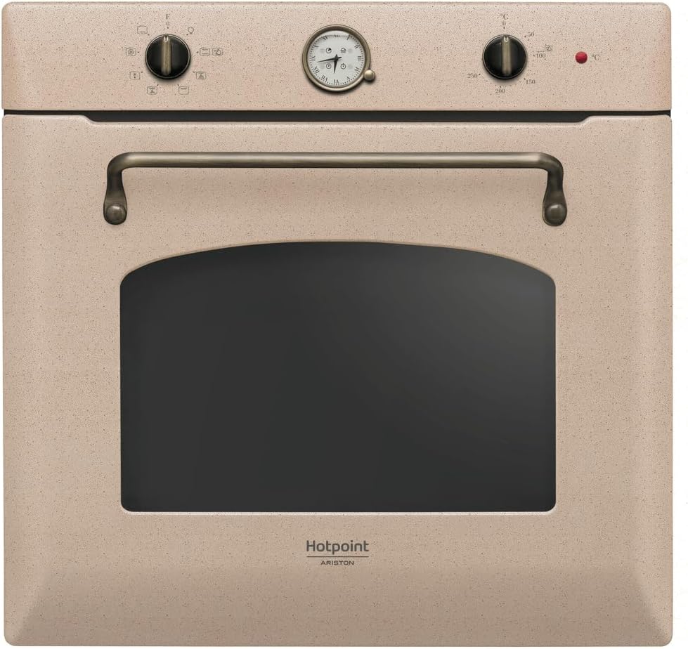 Hotpoint FIT 804 H AV HA Forno elettrico da incasso - Finitura color avena per cucina - Struttura integrabile nel mobile - Peso 35,5 kg per preparazioni domestiche