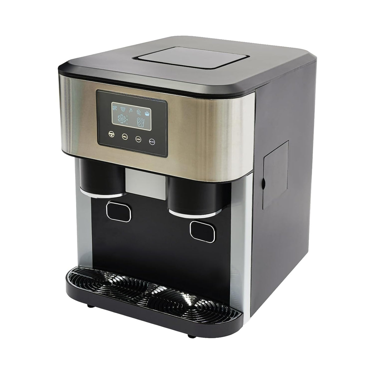 Macchina per ghiaccio 3 in 1 - Produzione 10 15 kg al giorno con 16 cubetti in 8 12 minuti - Cubetti e ghiaccio tritato - Controllo LCD touch 150 W