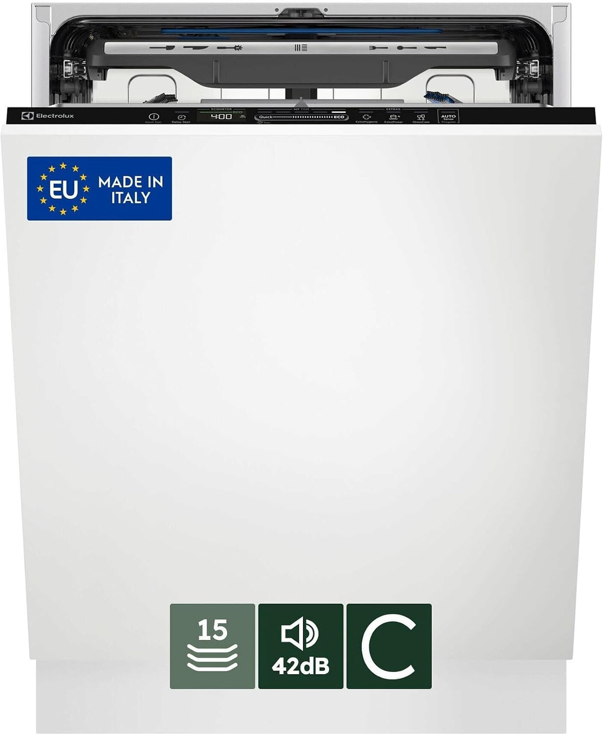 Electrolux EES69400L Serie 700 lavastoviglie da incasso - 15 coperti con SatelliteClean - AirDry QuickSelect AutoOff e Beam on Floor - 59,6 x 55 x 81,8 cm 42 dB