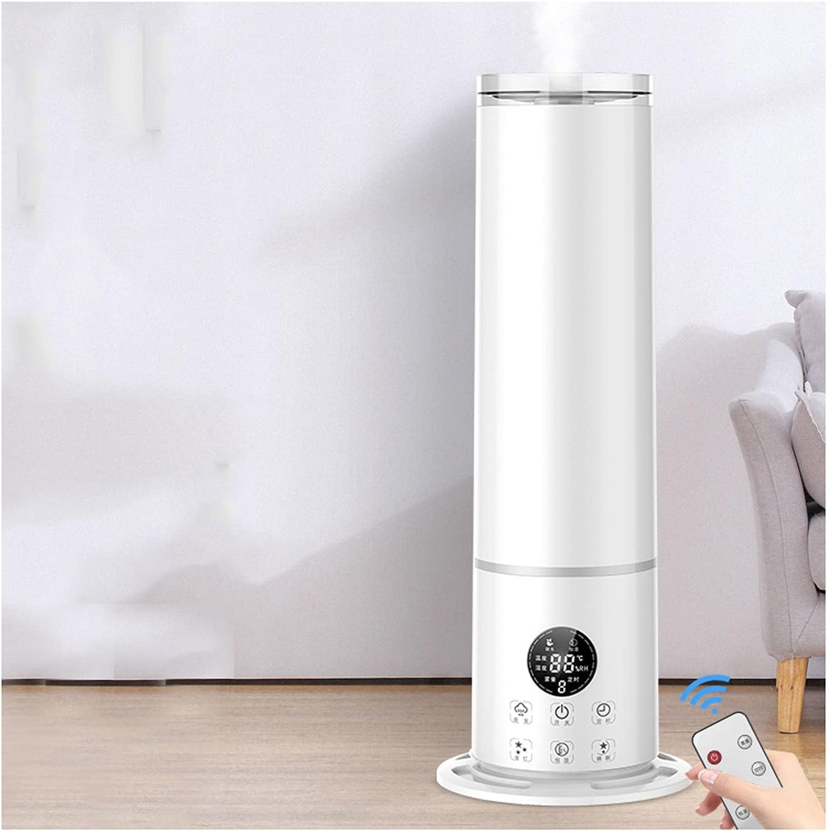 YI07WE6S2492 - Umidificatore a ultrasuoni silenzioso a nebbia fredda - Spegnimento automatico per camera da letto e cameretta - Modello per stanze grandi e uso domestico