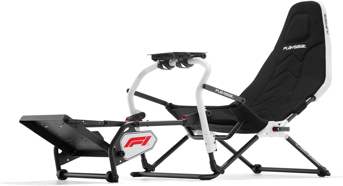 Playseat Challenge DD Edizione F1 sedile sim racing - Postazione da corsa per volante e guida virtuale - Formato Oversized per simulazione - Nero 176 x 65,5 x 116 cm peso 16,5 kg