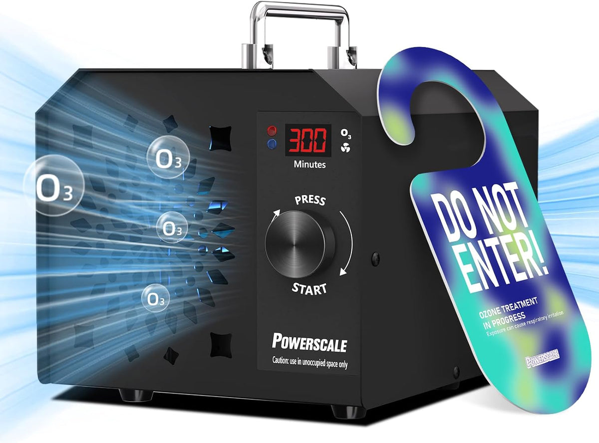 Powerscale OZB2 generatore ozono industriale - Produzione fino a 150000 mg ora - Per trattamento odori in grandi ambienti commerciali - Controllo touch colore nero