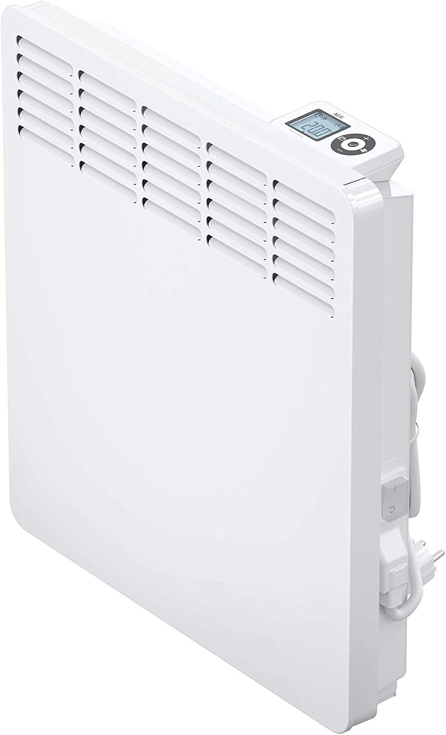 AEG WKL 1005 termoconvettore elettrico 1000 W - Riscaldamento fino a circa 10 m2 - Display LCD e timer settimanale da 5 a 30 gradi C - Bianco da parete