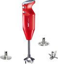 bamix M250 PRIME frullatore a immersione 250 W - Struttura in acciaio inox con due velocità - Lama multiuso frusta e frullino inclusi - Rosso cromo Made in Switzerland