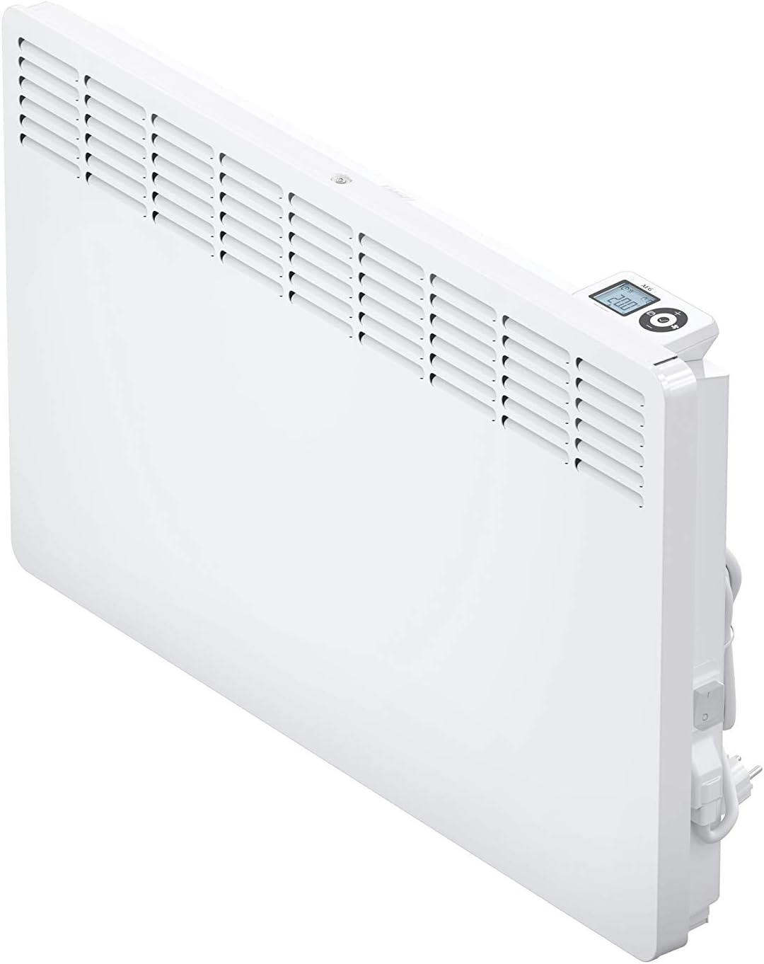AEG WKL 2005 termoconvettore elettrico 2000 W - Riscaldamento fino a circa 20 m2 - Regolazione da 5 a 30 gradi C con display LCD - Bianco da parete