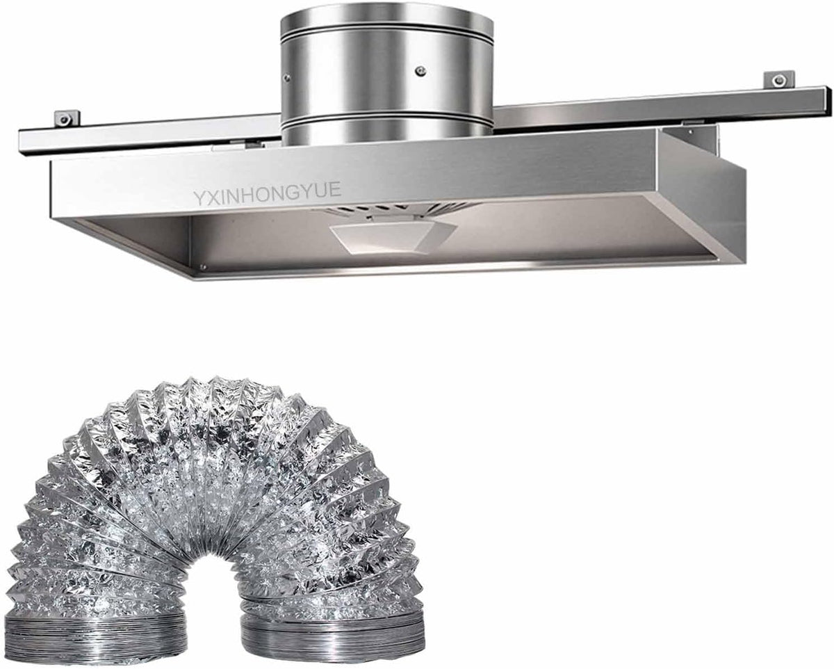 YXINHONGYUE ventilatore estrattore 7 pollici - Struttura in metallo per cappa da cucina e bagno - Aspirazione ad alta potenza e manutenzione pratica - Alimentazione 220 V