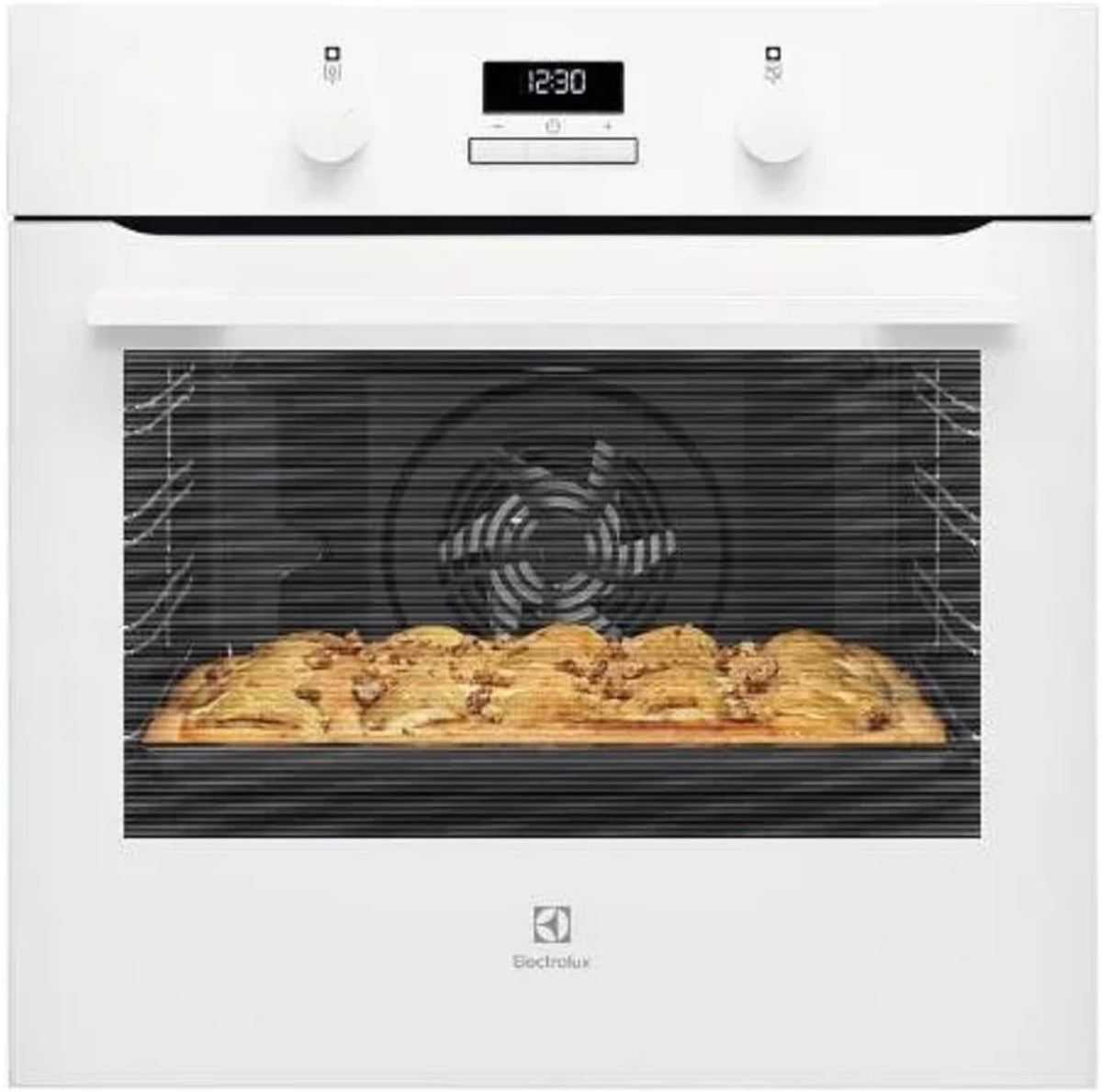 Electrolux KOIGH04W Forno elettrico multifunzione 72 L - Classe A più da incasso - Cottura ventilata a convezione - Bianco per cucina domestica e preparazioni familiari