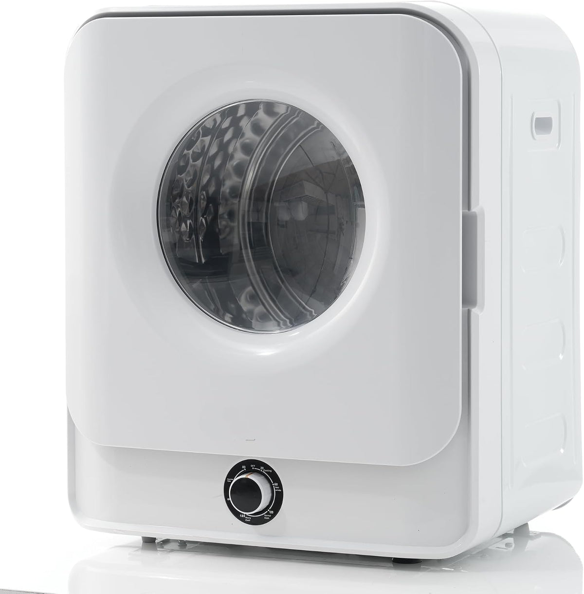 Asciugatrice elettrica compatta 830 W - Capacità 3 kg con 5 programmi e riscaldamento PTC - Struttura in lega di acciaio - Bianca 49,5 x 43,5 x 59,5 cm da parete o libera installazione