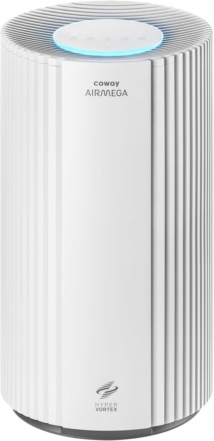 COWAY AIRMEGA 350 purificatore aria - CADR 713 m3 ora per grandi ambienti - Filtro HEPA sensore PM10 e gestione odori - Modalita risparmio energetico colore bianco