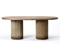 Tavolo da giardino-Legno-228x108x76 cm-Quercia chiara-Contemporaneo