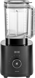 ZWILLING ENFINIGY Frullatore a colonna 1600 W - Capacità 1,8 L con lama ad alette in acciaio inox - Velocità variabili e funzione Pulse - Nero 19,3 x 19,3 x 42,3 cm