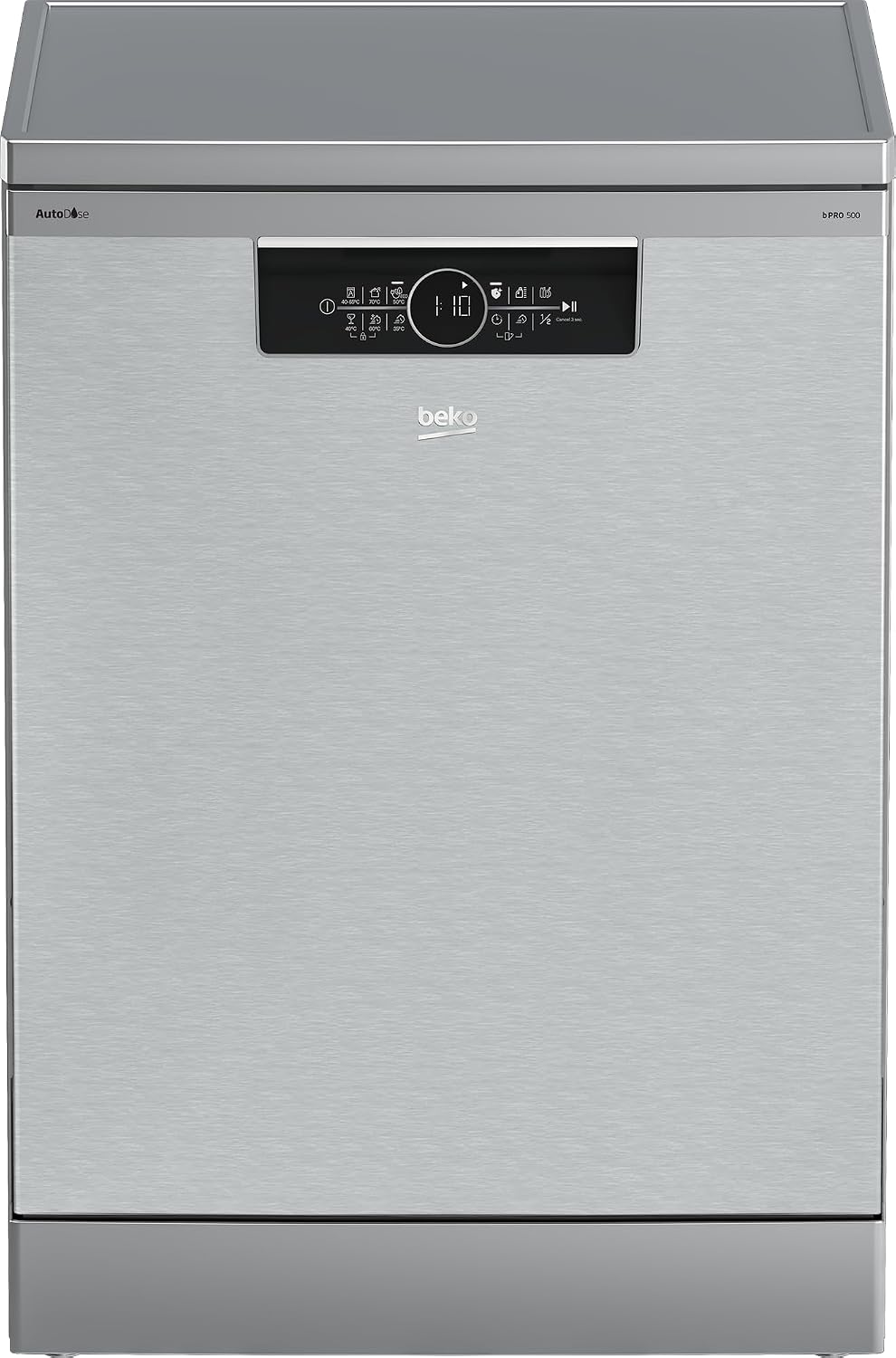 Beko BDFN36640XA Lavastoviglie 60 cm - Classe C con ProSmart Inverter - CornerIntense AutoDose e terzo cestello - Inox Linea Beyond bPRO500 con display Access Touch 44 dB