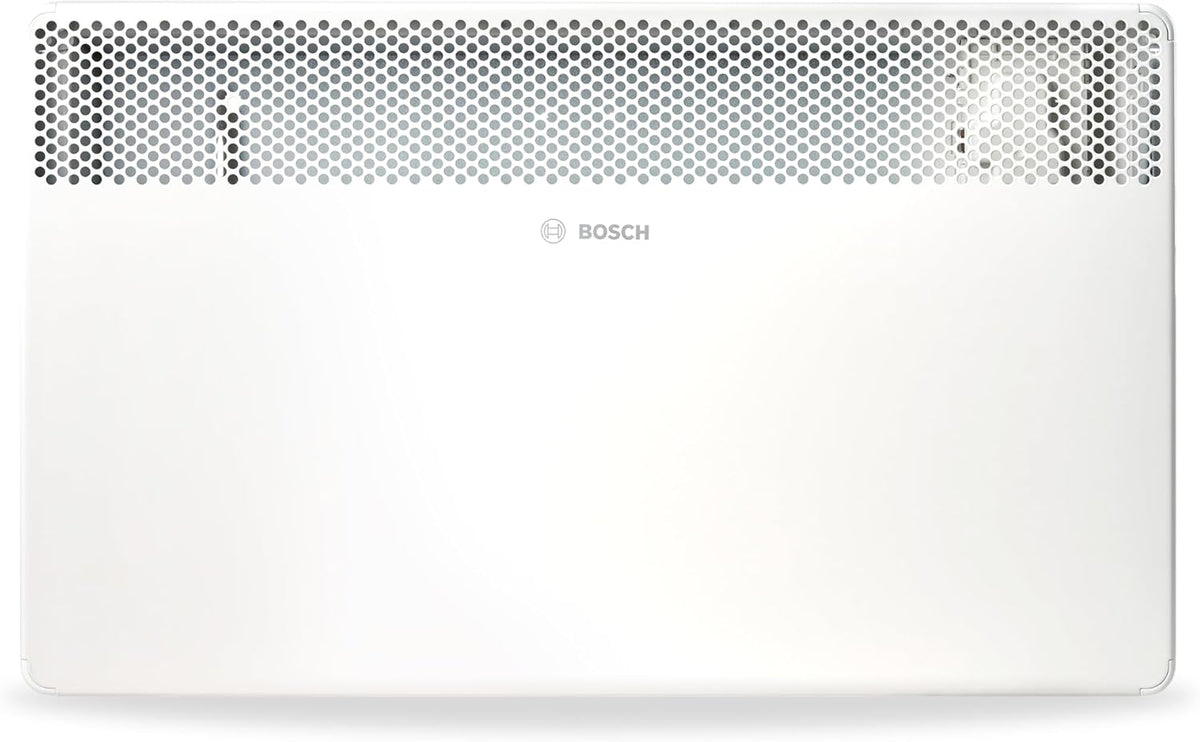 Bosch Heat Convector 4000 20 - Termoconvettore elettrico 2000 W fino a 20 m2 - Temperatura regolabile con display LED - Parete o piedistallo con protezione surriscaldamento