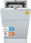 COMFEE CDWEB914S W Lavastoviglie da incasso 10 coperti - 8 programmi e mezzo carico - Partenza ritardata Cloud Wash e asciugatura extra - Inox 45 cm 49 dB