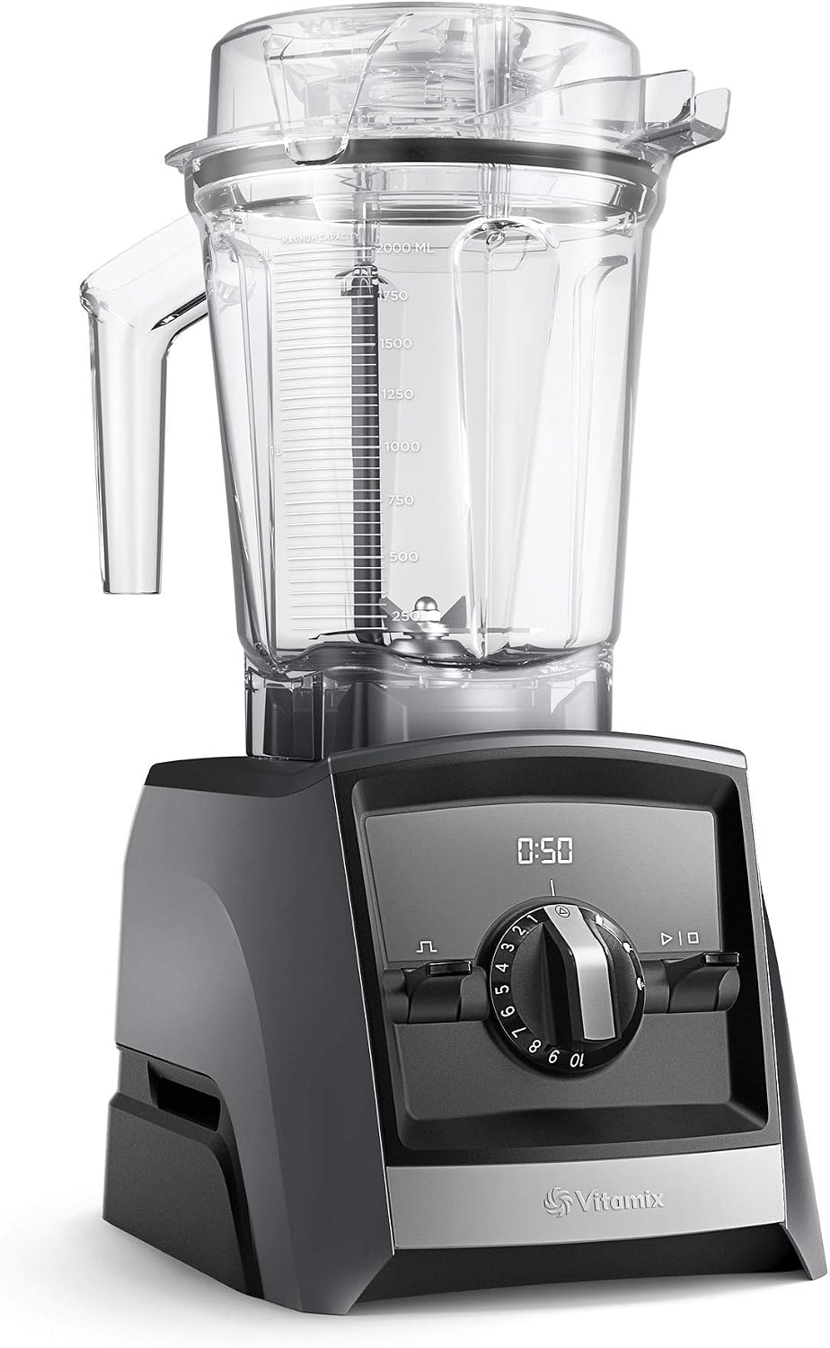 Vitamix Ascent A2500i Smart Power Blender - Boccale 2 L per frullati e preparazioni alimentari - Struttura con elementi in acciaio inox - Grafite 42 x 33 x 30 cm
