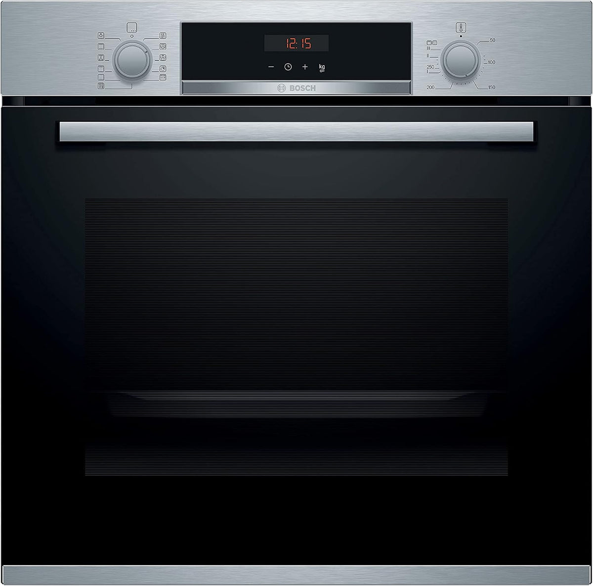 Bosch HBA574BR00 Serie 4 forno elettrico da incasso - Capacità 71 L con 7 programmi di cottura - Display LED e cottura ventilata Classe A - Acciaio inox per cucina domestica