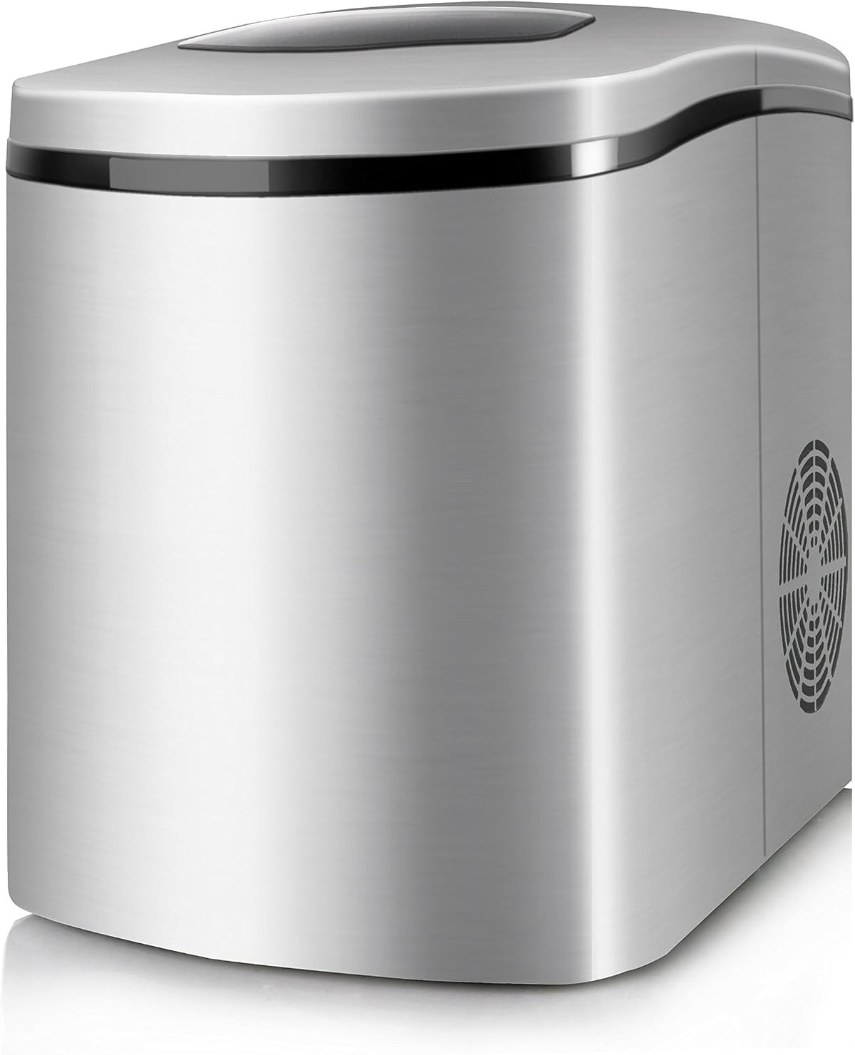 Taurus MG12 Legend macchina per cubetti di ghiaccio - Produzione 14 kg in 24 ore - Serbatoio acqua 1,7 L e funzionamento silenzioso - Acciaio inox 150 W