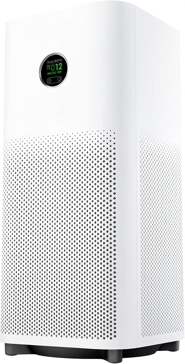 Mijia Smart Air Purifier 6 EU - Purificatore d aria smart per ambienti interni - Struttura bianca 25 x 25 x 55 cm - Modello compatto da 4.3 libbre con alimentazione a batteria
