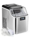CREWORKS macchina per ghiaccio 22 kg in 24 ore - Produzione 24 cubetti in 11 20 minuti - Serbatoio 3,2 L con autopulizia e pannello LCD - 160 W 220 V per casa bar ristorante